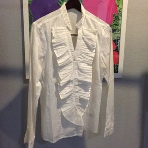 The Limited Cream Button Down Blouse